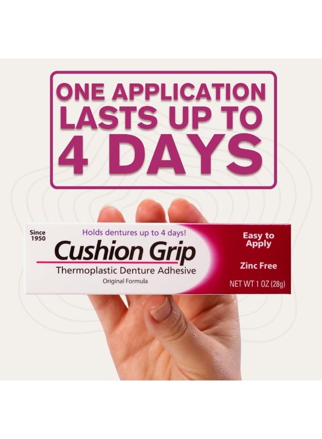 Cushion Grip Thermoplastic Denture Adhesive for Refitting and Tightening Loose Dentures - Image 3